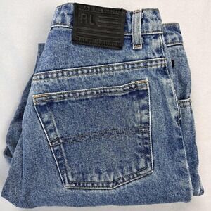 Polo Ralph Lauren Jeans Women 8 26x29 Blue Relaxed Fit Denim RL Vintage 90s